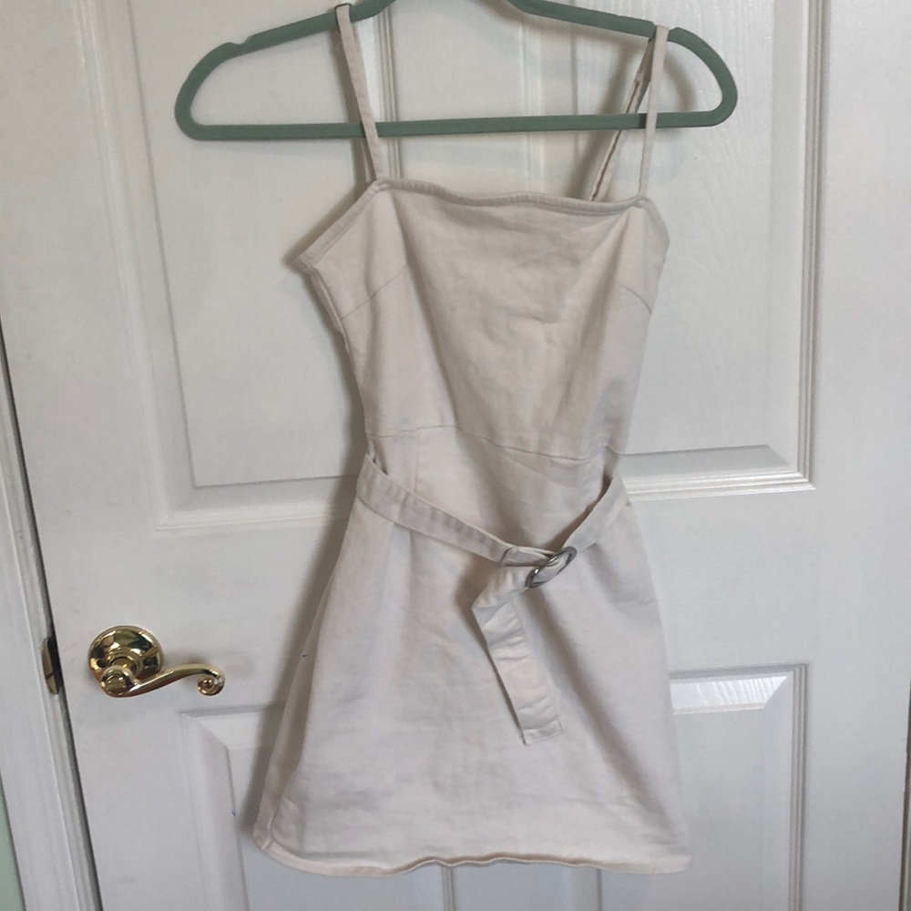 Billabong Canvas Mini Dress with Silver Belt